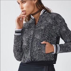 Fabletics EUC Tia Bomber Jacket Size S